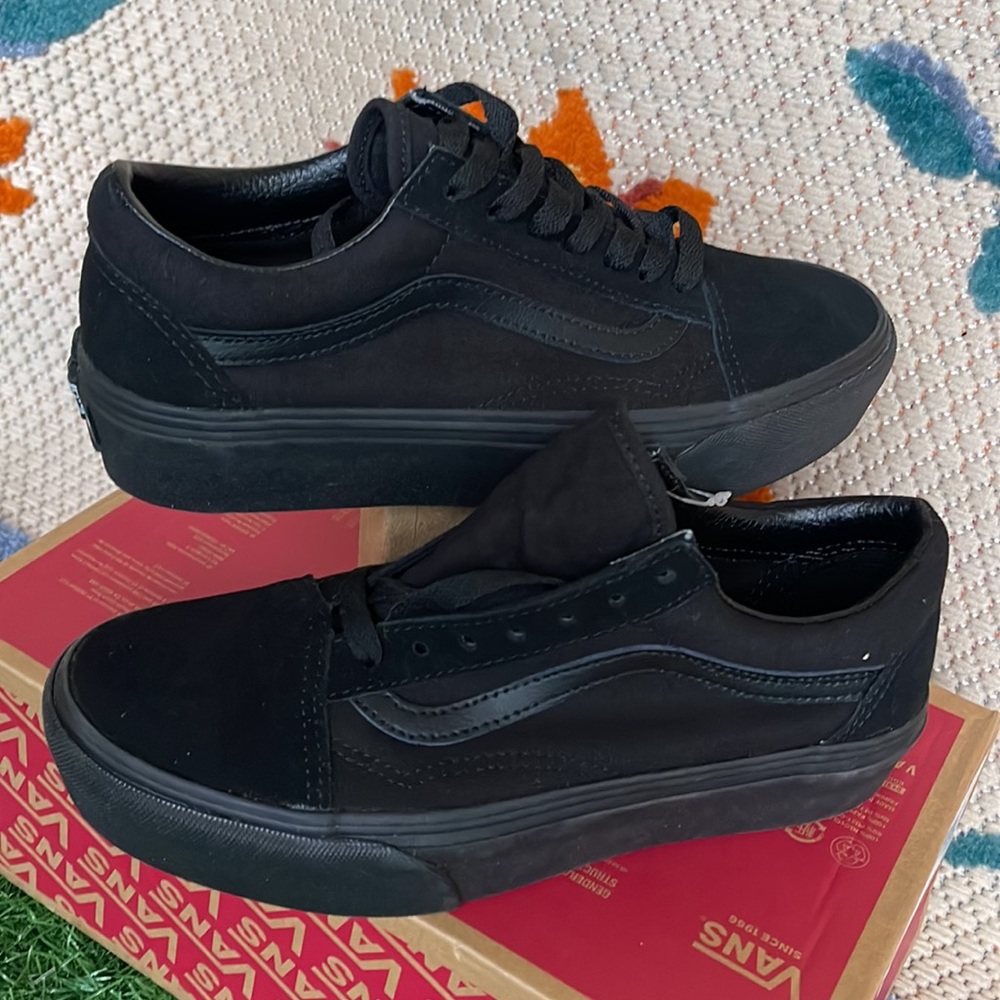 Vans Old School Platforms Black/Black WMNS - Picture 11 of 16